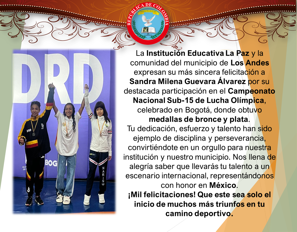 Felicitaciones y reconocimientos